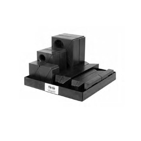 Block And Clamp Kit, 25mm Blocks, M10